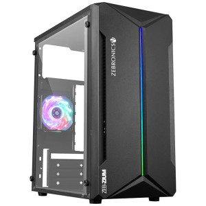 ZEBRONICS ZIUM Mid-Tower Gaming Cabinet  (Black)